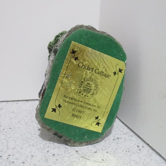 *Charming! Cricket Cottage Miniature - Museum Collection 1987 - Gray and Rust - Picture 5 of 5